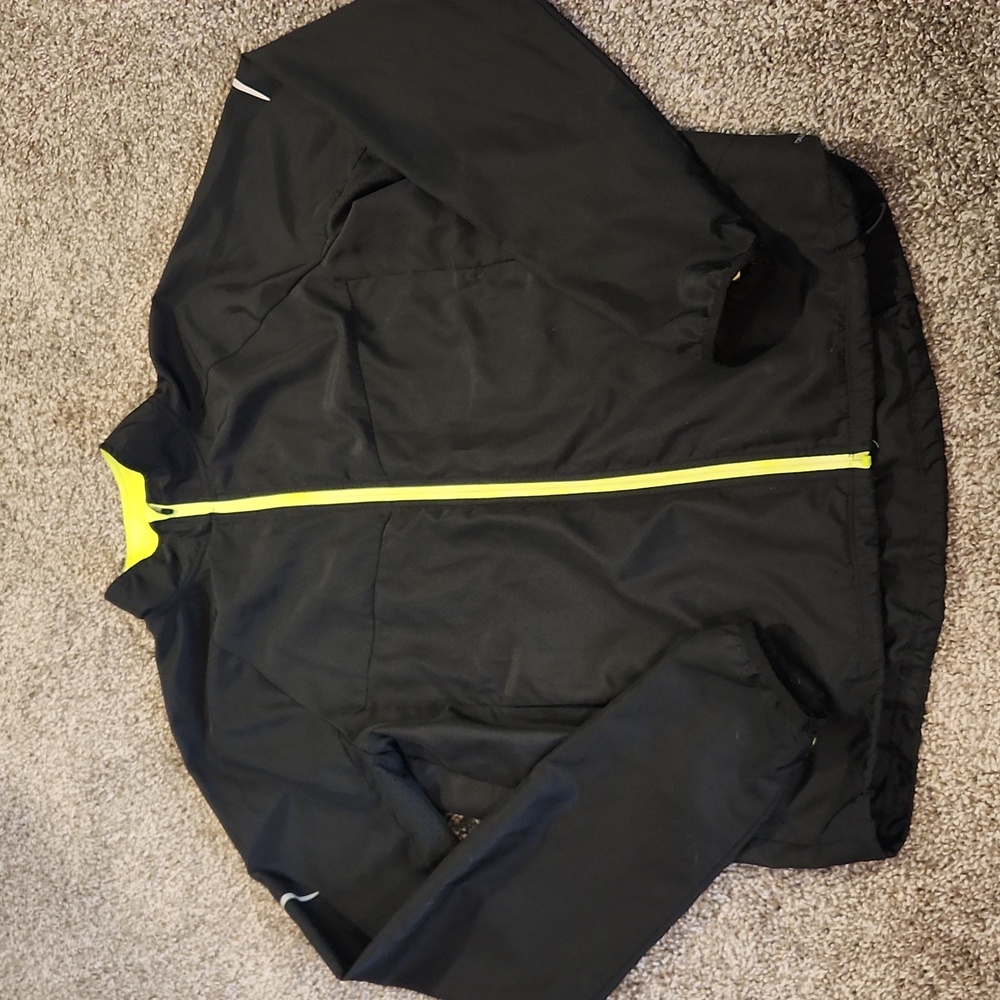 Black Jacket with Neon Accents